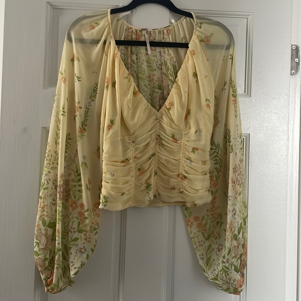 Yellow freepeople Blouse
